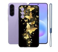 KJYFOANI Custodia per Samsung Galaxy Quantum7(6.70")-Nero-A30 | Silicone TPU Case,Morbido,Anti impronte digitali,Impermeabile,Resistente ai graffi，Antiterremoto，Antiscivolo
