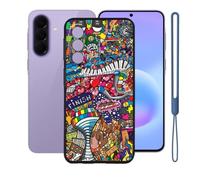 KJYFOANI Custodia per Samsung Galaxy Quantum7(6.70")-Nero-WB85 | Silicone TPU Case,Morbido,Anti impronte digitali,Impermeabile,Resistente ai graffi，Antiterremoto，Antiscivolo
