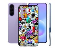 KJYFOANI Custodia per Samsung Galaxy Quantum7(6.70")-Nero-XS40 | Silicone TPU Case,Morbido,Anti impronte digitali,Impermeabile,Resistente ai graffi，Antiterremoto，Antiscivolo