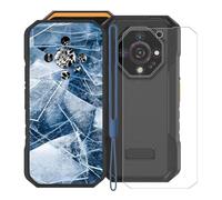 KJYFOANI Custodia per Ulefone Armor X32 Cover e 1 Pezzi Pellicola Vetro Temperato, Nero Morbido Silicone TPU Case Antiurto Bumper per Ulefone Armor X32 (5.65") - Punto di partenza