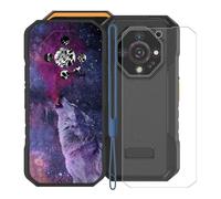 KJYFOANI Custodia per Ulefone Armor X32 PRO Cover e 1 Pezzi Pellicola Vetro Temperato, Nero Morbido Silicone TPU Case Antiurto Bumper per Ulefone Armor X32 PRO (5.65") -libertà, Pensiero