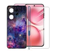KJYFOANI Custodia per Vivo X200 Fe Cover e 1 Pezzi Pellicola Vetro Temperato, Nero Morbido Silicone TPU Case Antiurto Bumper per Vivo X200 Fe (6.31") -WMA511