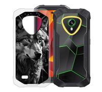 KJYFOANI per Cubot KingKong Mini 4 (4.70") Custodia, Trasparente Morbido Silicone Protettiva Case, Ultra Sottile Anti-Graffio TPU Bumper Cover per - W11