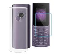 KJYFOANI per Nokia 110 4G 2023 Cover e Pellicola Vetro Temperato [1 Pezzi ], KJYF Transparent Sottile Case Anti-Shock Morbido TPU-Silicone Custodia per Nokia 110 4G 2023 (1.8") - Cristallo