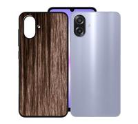 KJYFOANI per Samsung Galaxy A07 4G (6.70") Cover, Nero Morbido Silicone Ultra Sottile TPU Protezione Case, Antiurto Anti-Graffio Bumper Custodia per - Stili di legno