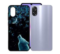 KJYFOANI per Samsung Galaxy A07 4G (6.70") Cover, Nero Morbido Silicone Ultra Sottile TPU Protezione Case, Antiurto Anti-Graffio Bumper Custodia per - Notte