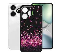 KJYFOANI per Umidigi Note 100x 5G (6.80") Cover, Nero Morbido Silicone Ultra Sottile TPU Protezione Case, Antiurto Anti-Graffio Bumper Custodia per - Piccolo cuore
