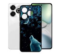 KJYFOANI per Umidigi Note 100x 5G (6.80") Cover, Nero Morbido Silicone Ultra Sottile TPU Protezione Case, Antiurto Anti-Graffio Bumper Custodia per - Notte