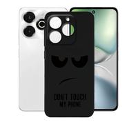 KJYFOANI per Umidigi Note 100x 5G (6.80") Cover, Nero Morbido Silicone Ultra Sottile TPU Protezione Case, Antiurto Anti-Graffio Bumper Custodia per - Non toccarmi