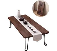 KJYMNC Tavola giapponese portatile Tavolino pieghevole, tavolo da pranzo basso, per il soggiorno, sala da pranzo, tè, Tatami, decorazione domestica Nessun montaggio(27.5x14.5x16.9in)