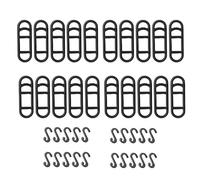 Kjzeex 40 pezzi di nastro in silicone per luci della bicicletta, anelli di gomma, torcia, cinturino in silicone per bicicletta, torce elettriche e altro, luce posteriore Sigma e bici da strada