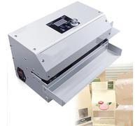 KJZHFOZ Sigillatrice a Fascia, Macchina Automatica per sigillatura Continua, con Controllo Digitale della Temperatura e Regolazione della velocità, per Tipi di Sacchetti termosaldabili