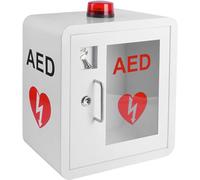 KJZQXYX Armadio DAE Stoccaggio a Parete, con Allarme e Luce stroboscopica, per defibrillatore DAE per scienze cardiache, per luoghi pubblici