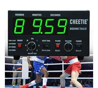 KJZQXYX Timer per Il Pugilato, Timer Digitale per la Palestra, con Display a LED, 1-12 Round di Sfida/allerta Regolabile, per Palestra e casa (Green)