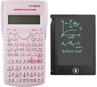 KK-82MS-B/KK-82MS-D Calcolatrice scientifica portatile di ingegneria con blocco per appunti, con tablet di scrittura cancellabile LCD da 4,4 pollici, calcolatrice portatile professionale per ufficio