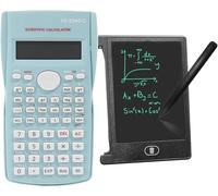 KK-82MS-B/KK-82MS-D Calcolatrice Scientifica Portatile per Ingegneria con Tastiera Scrivibile Easerabile da 4,4 Pollici LCD, Calcolatrice Notepad Professionale Portatile per Ufficio, Scuola,Verde