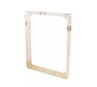 KK-GGL Dexule - Gambe per mobili in acrilico, set di 2 gambe per tavolo da pranzo, tavolino da caffè, scrivania da ufficio, 50 x 65 cm