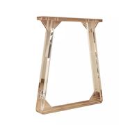 KK-GGL Gambe da tavolo in acrilico, gambe per mobili in acrilico trasparente, moderne gambe da scrivania trasparenti, gambe da tavolo moderne in lulite, gambe da tavolo in lucite per la casa, per