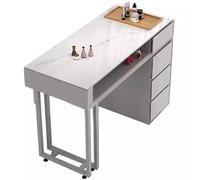 KK-GGL KK-GAL Tavolo Da Manicure Per Manicure Pesanti, Moderno Scrivania Per Unghie Per Tecnologia Per Unghie, Scrivania Per Unghie Professionale Con Cassetti, Scrivania Per Unghie Del Salone,B 80cm