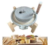 KK-GGL Macinino manuale a umido per calcare naturale, macchina per la macinazione del tofu in pietra naturale regolabile, macinatrice per soia bagnata/asciutta fatta a mano, mulino per pasta di grano