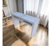 KK-GGL Semplice Tavolo Da Manicure, Scrivania Per Unghie Bianca Con Cassetti Di Stoccaggio, Scrivania Per Salone Per Unghie Per Negozio Di Manicure, Scrivania Della Stazione Di Lavoro,160cm