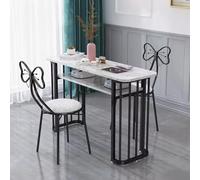 KK-GGL Tavolo Da Manicure Professionale, Workstation Di Scrivania Per Unghie in Stile Semplice, Scrivania Per Trucco Per Unghie Con Scaffale Aperto, Stazione Per Unghie Del Salone Spa,C 140cm