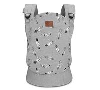 kk Kinderkraft Marsupio Ergonomico Milo, Leggero, Ventrale e Dorsale, Regolabile, Per Bambini da 3 Mesi Fino 20 Kg, Grigio