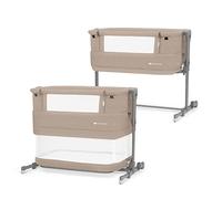 kk Kinderkraft NESTE GROW Lettino neonato 3 in 1, Culla co-sleeping, con Materasso Borsa transporto, Altezza regolabile su 5 livelli, dalla nascita fino 2 anni, Beige