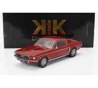 KK SCALE 1/18 FORD MUSTANG GT FASTBACK 1968 ROSSO MODELLINO STATICO DIECAST