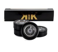 KK SCALE 1/18 MODELLISMO AUTO STATICO ACCESSORI SET 4X CERCHI RUOTE BMW ALPINA