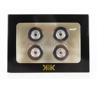 KK SCALE 1/18 SET 4x CERCHI E GOMME PER MODELLINO VW T3 MINIBUS SYNCRO 1987