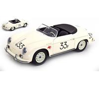 KK Scale PORSCHE 356 A SPEEDSTER N.33 JAMES 1955 WHITE 1:12