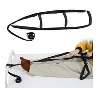 KkaFFe Scaletta da letto con 3 maniglie, dispositivo di assistenza per sedersi e tirare su con maniglie, cinghia regolabile per scaletta da letto, aiuto per anziani, incinte, handicap, lesioni,