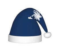 KKAFGBV Cappelli natalizi per bambini stampati con bandiera della Carolina del Sud, perfette decorazioni per la casa di Capodanno e forniture per feste