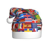 KKAFGBV Classiche bandiere stampate di Natale, per feste di Natale e regali, cappello da neve invernale