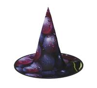 KKAFGBV Fresh Grapes Halloween stampato cappello gotico mago accessori strega, mascherata, cosplay e decorazioni per feste