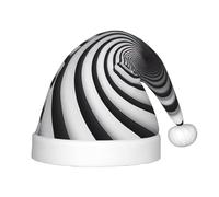 KKAFGBV Spirale illusione ottica gif stampato cappelli di Natale per bambini, decorazioni perfette per la casa di Capodanno e forniture per feste