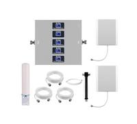 KKBSTR Amplificatore 4G 5G Ripetitore Segnale Cellulare, 5 Bande 800/900/1800/2100/2600MHz, Due Antenne Interni