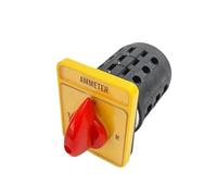 KKCZOFMJ Commutatore selettore amperometro Elettrico 16A 4 Posizioni 3 Poli Interruttore a camme Rotante Circuito di Controllo Motore YMW98-16/3