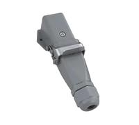 KKCZOFMJ Connettori resistenti DHC-HA-003 3 pin 4 pin 5 pin 7 pin 10 A spina industriale HQ-005 16A connettore rettangolare in metallo pesante (8 core side-out)