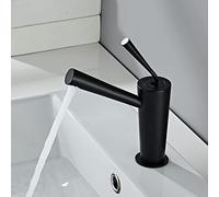 KKCZOFMJ Rubinetto for lavabo da Bagno in Oro Rubinetto for lavabo Nero Caldo e Freddo Rubinetto for lavabo Rubinetto for lavabo da Bagno Miscelatore for lavabo da Bagno Rubinetti in Ottone(Noir)