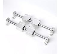 KKCZOFMJ Supporto scorrevole lineare professionale per binario binario di guida ottico con cuscinetto di guida e motore scorrevole per fresatrici e torni CNC fai da te. (Scs8uu, 200 mm)