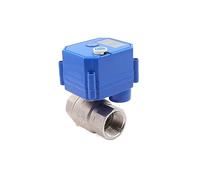 KKCZOFMJ Valvola a sfera motorizzata in acciaio inox 304 da 1/2 "3/4" 1" valvola a sfera elettrica con interruttore manuale attuatore elettrico AC/DC 9-24 V (12VDC-CR03,0,5 pollici)