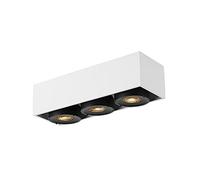 KKDDIHMTR 21W 3 Heads Square Surface Mounted LED Ceiling Lights, High Brightness Anti-Glare COB Downlight, Angle 24°CRI 90+ 3000K-6000K Ceiling Light Fixture, Indoor Spotlights Fittings(4000k)