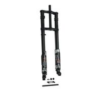 KKE 750MM Forca anteriore a doppia spalla invertita 26/27,5 pollici per bicicletta grassa neveggiante tubo dritto molla olio sospensione freno a disco asse 150×15 mm