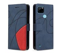 KKEIKO Cover Compatibile con Oppo Realme C21Y / Realme C25Y, Antiurto Custodia in PU Pelle, Magnetico Protettiva Cover a Libro per Oppo Realme C21Y / Realme C25Y, Blu