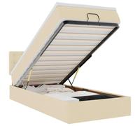 KKgypkn Ecco il titolo Amazon ottimizzato in tedesco, in base alle vostre specifiche: letto ottomano con materasso e illuminazione a LED, letto portaoggetti 90 x 190 cm, crema, tessuto,
