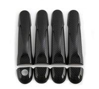 KKHBD Maniglie per Porte Esterne per Nissan Micra K13 2010-2015, Accessori per la Copertura della Maniglia della Porta Maniglie per Porte Esterne, Carbon Fiber-1