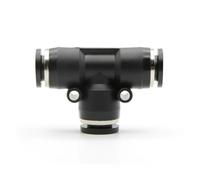 KKHCMZPI 50 Pezzi raccordi Pneumatici Pollici PE5/32 1/8 1/4 3/16 3/8 5/16 1/2 adattatori T for Tubi dell'Aria connettore a sgancio rapido One Touch(PE 1I2 (50PCS))