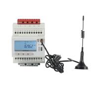 KKHCMZPI Misuratore di Potenza trifase su Guida DIN ADW300W con Display LCD e trasformatore secondario con 3CT